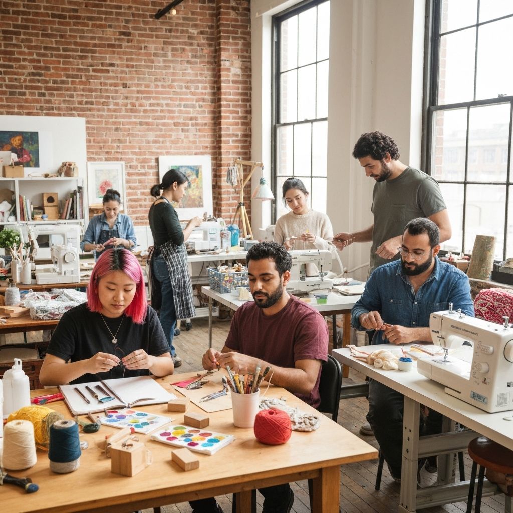 Kreatywna społeczność artystów i twórców